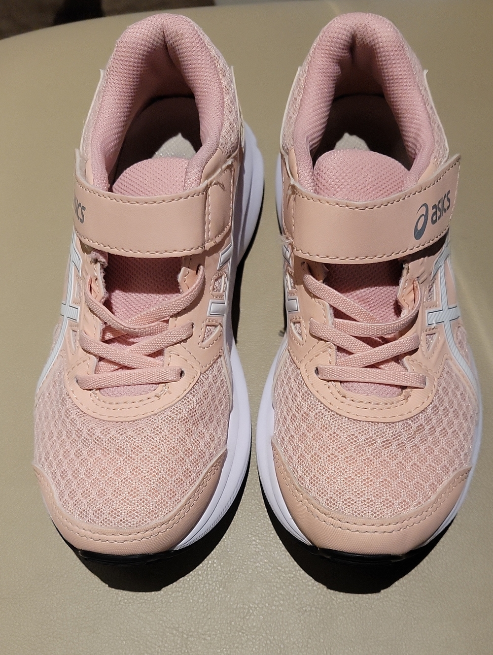 Asics Kids Peach/Pink Athletic Sneakers